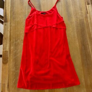 Lulu's - Size Medium - Orange/Red Spaghetti Strap Dress